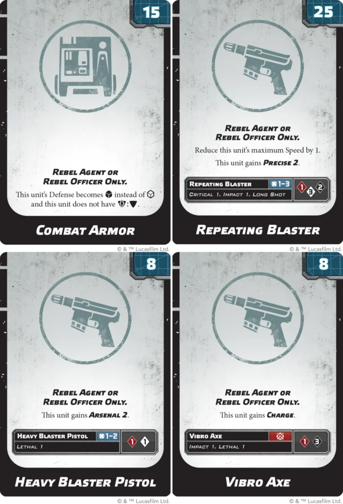 Armes Star Wars Legion