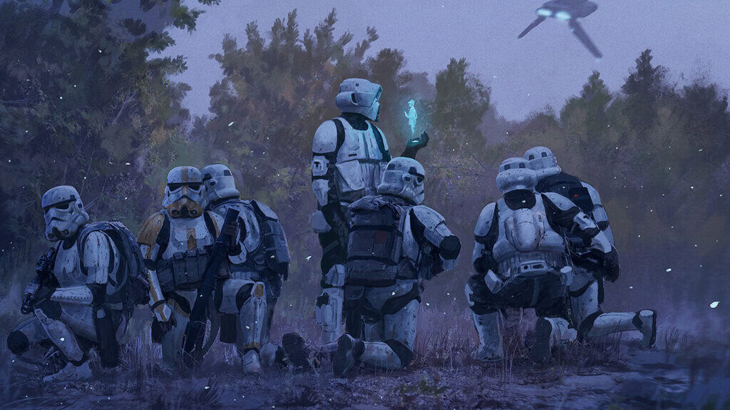 Stormtroopers Empire Star Wars Legion illustration
