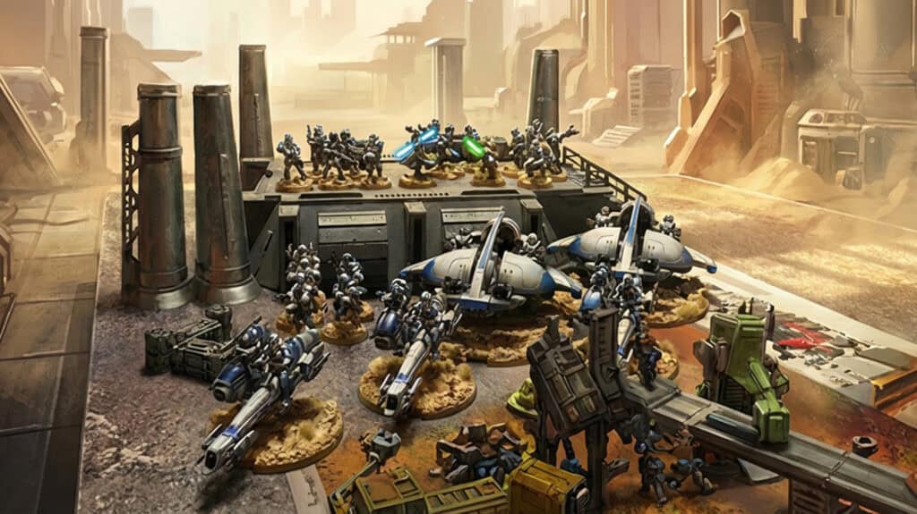 Armée peinte GAR Yoda véhicules Star Wars Legion