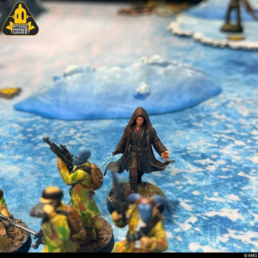 Anakin Skywalker Fallen Jedi figurine Star Wars Legion, entrée au Temple Jedi