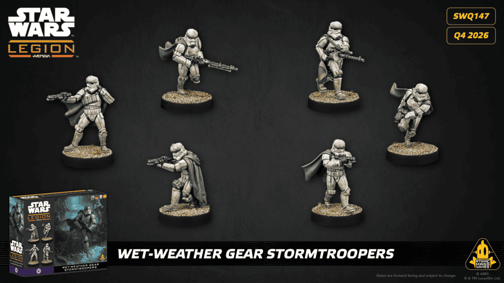 Wet Weather Gear Stormtroopers figurines Star Wars Legion