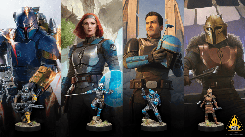 Figurines Bo-Katan et Axe Woves clan Kryze Star Wars Legion