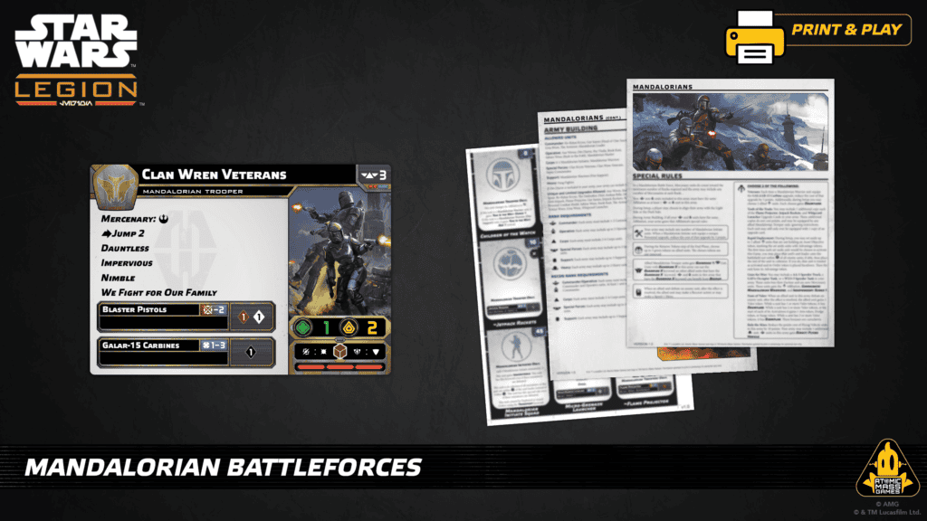 Clan Wren Veterans et Battle Forces Star Wars Legion