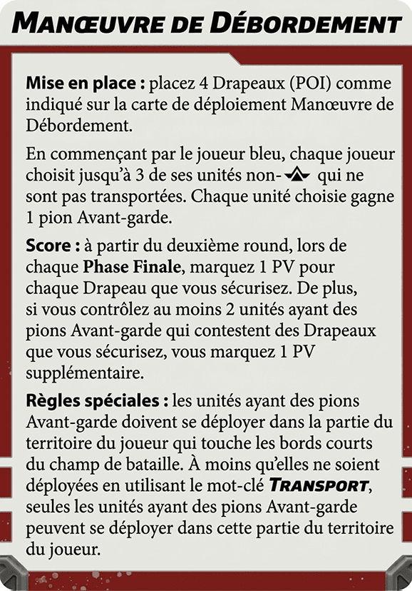 Carte de la mission Manœuvre de Débordement pour Star Wars Legion
