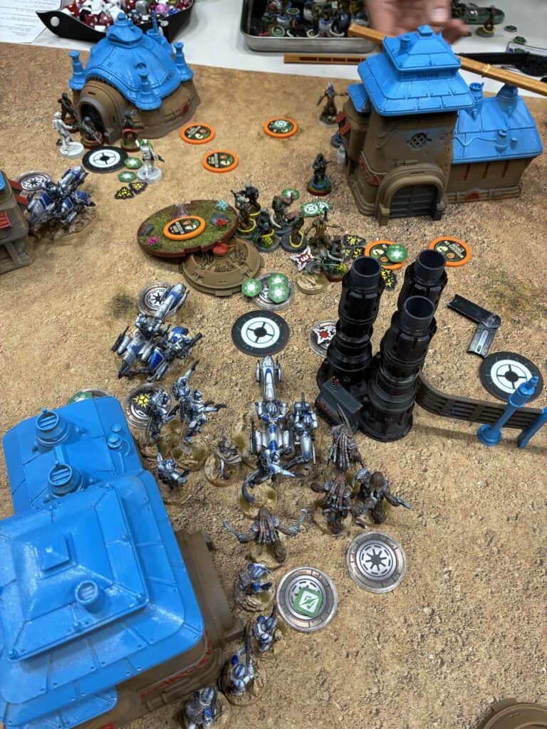 Mêlée chaotique au Round 3 du WTC 2026 Star Wars Legion contre Germany 2