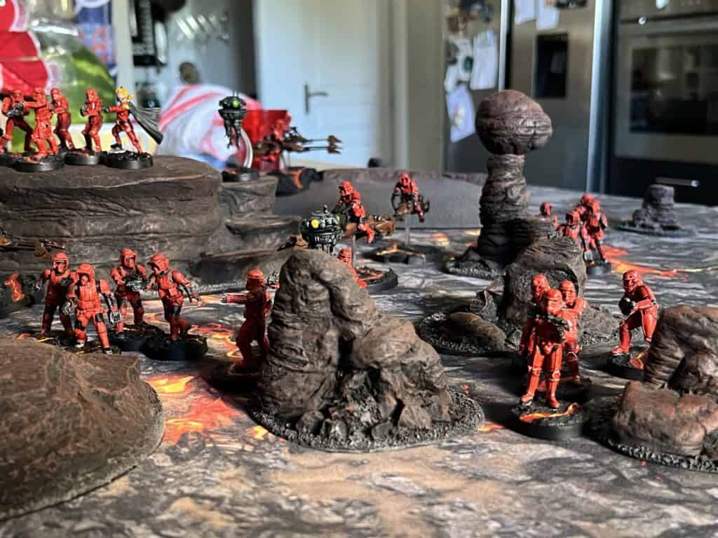 Speeder Bikes impériaux de la liste Tempest de Kintara, unités de flanc rapides