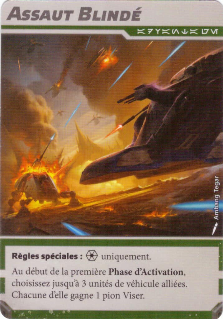 Carte avantage de faction Assaut blindé (Séparatistes), Battle Deck Card Pack 2 Star Wars Legion