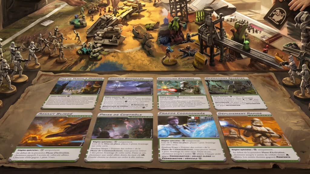 Cartes des avantages de faction Star Wars Legion du Battle Deck Card Pack 2