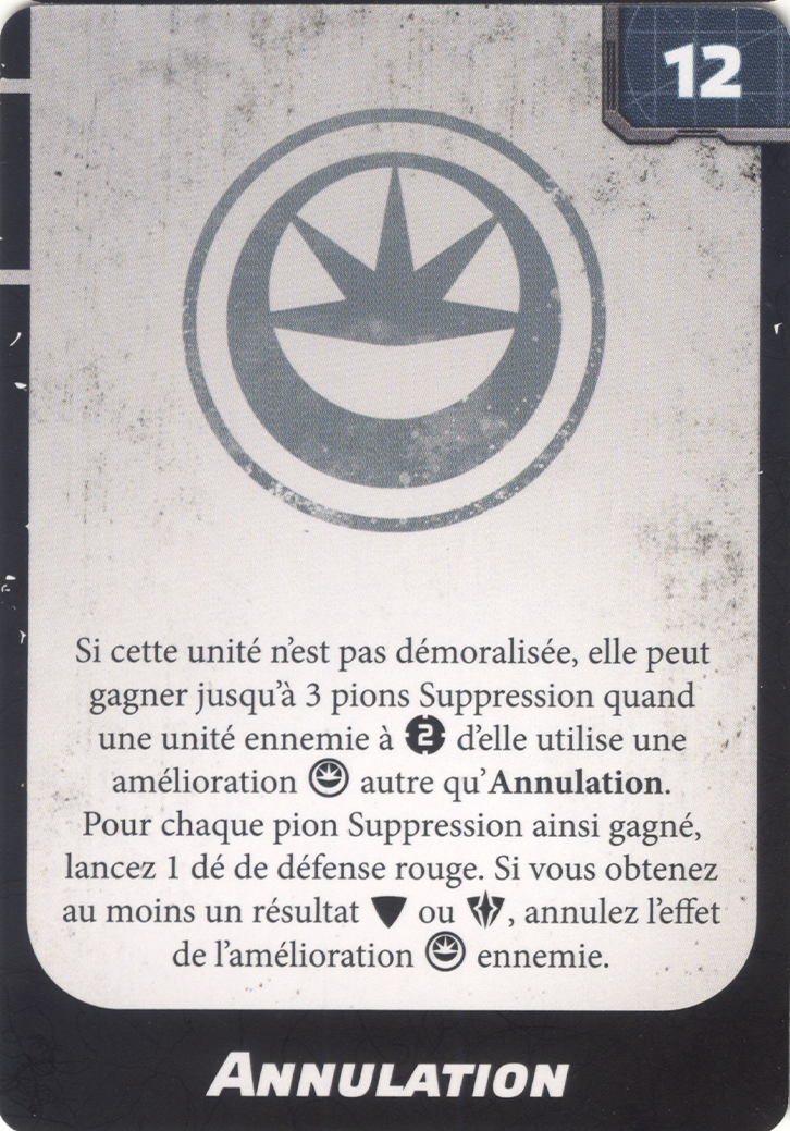 Annulation (Annul), carte d'amélioration Upgrade Card Pack 2 Star Wars Legion