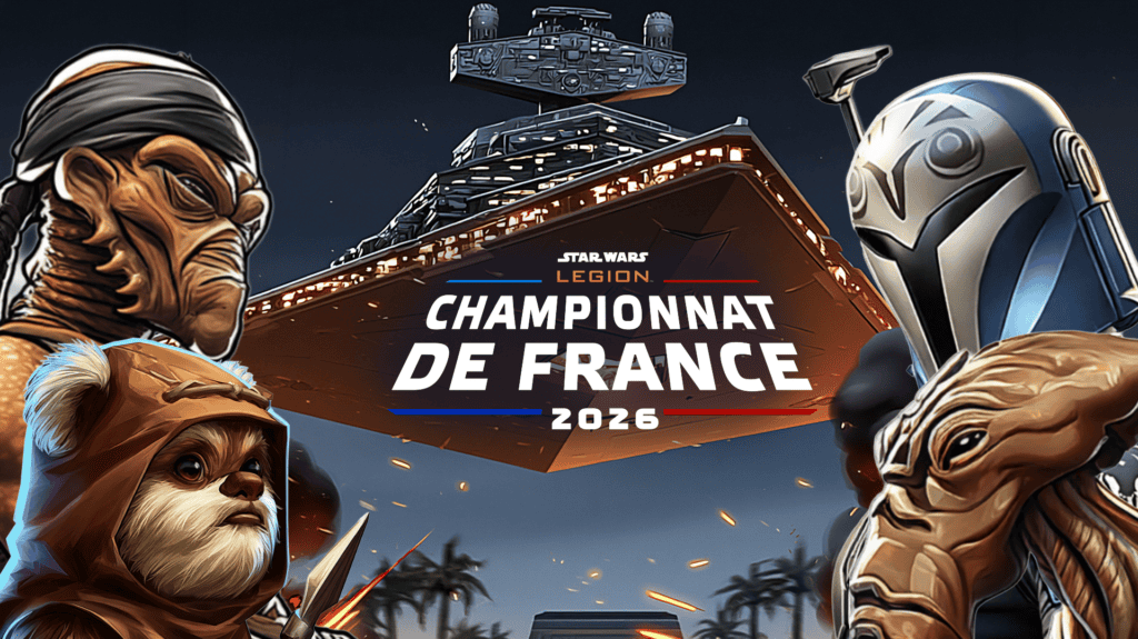 Affiche officielle du Championnat de France Star Wars Legion 2026, les 17 et 18 octobre à Vert-le-Grand