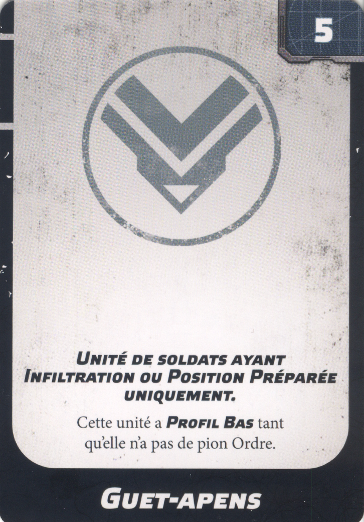 Guet-apens (Lying in Wait), carte d'amélioration Upgrade Card Pack 2 Star Wars Legion