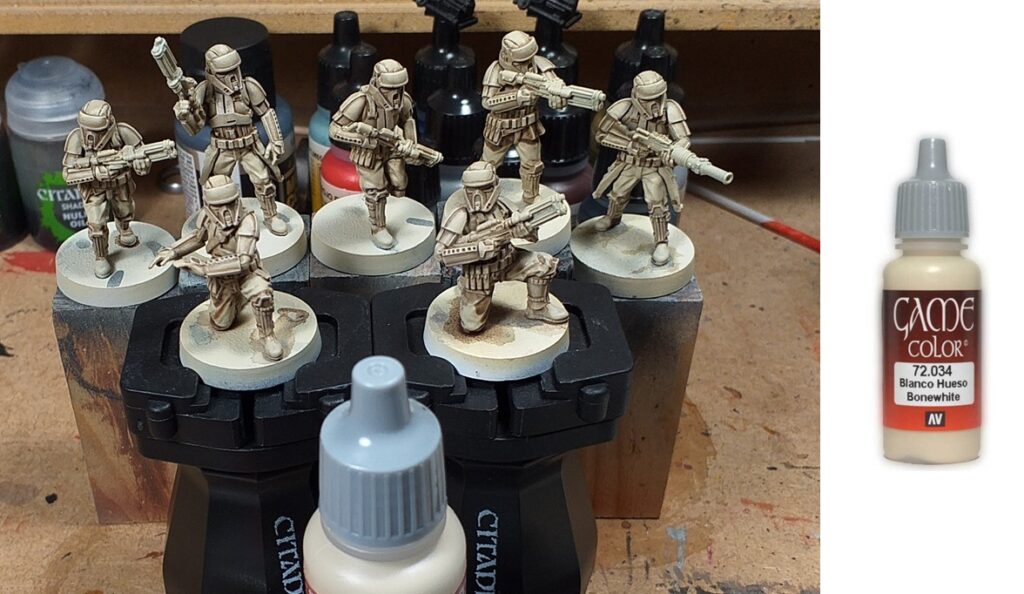 Arêtes de l'armure des Shoretroopers éclaircies à l'Ossement pur