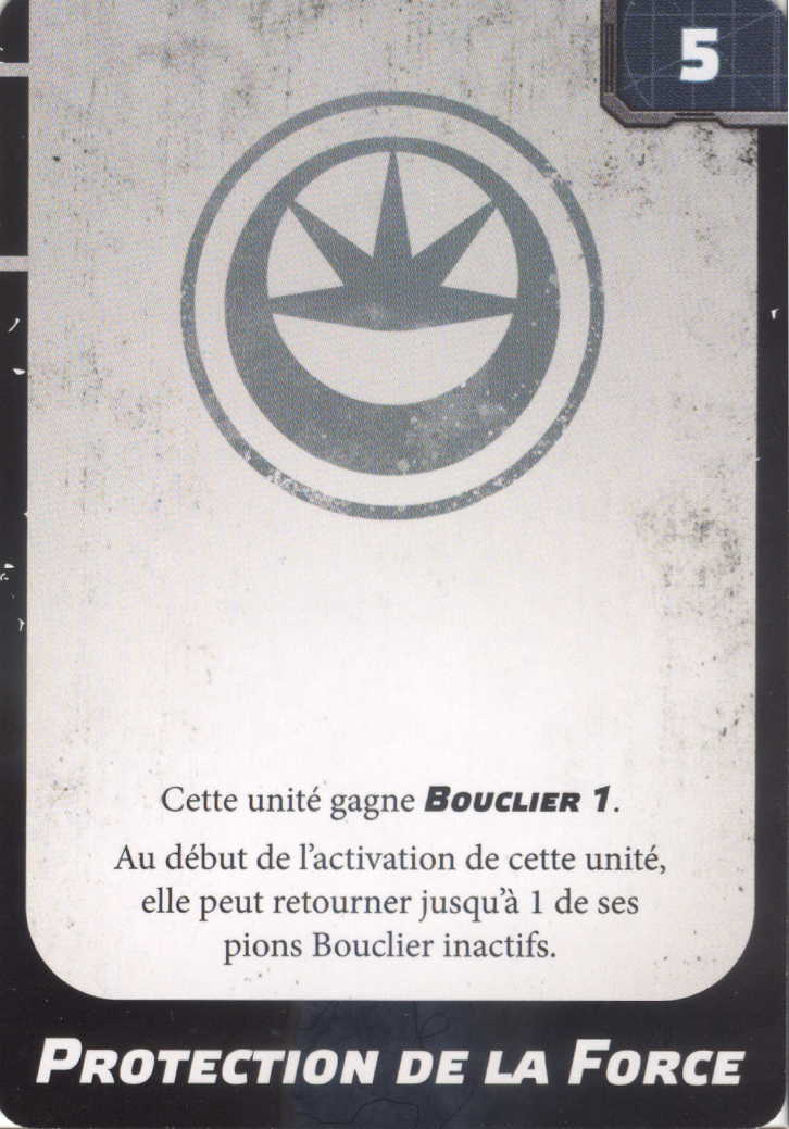 Protection de la Force (Force Enhanced), carte d'amélioration Upgrade Card Pack 2 Star Wars Legion