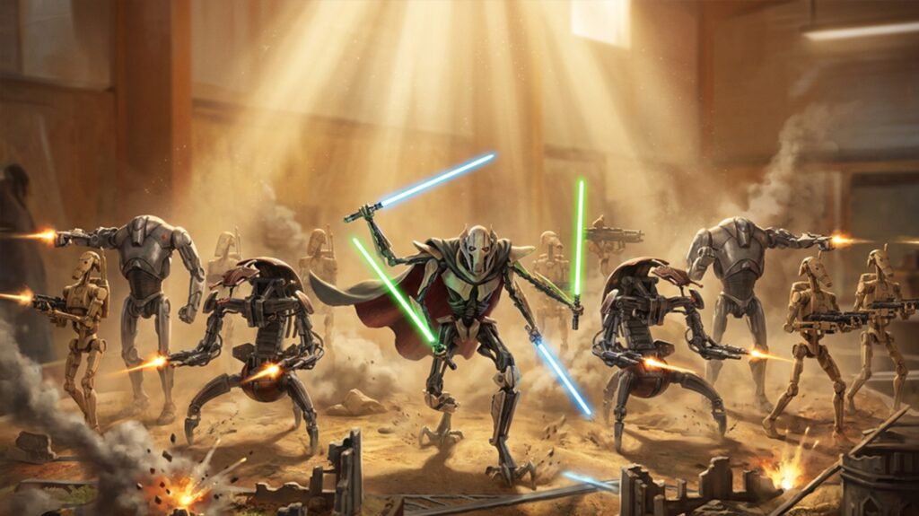 Armée Star Wars Legion Séparatiste, double boîte de démarrage avec Grievous, B1 et droïdekas