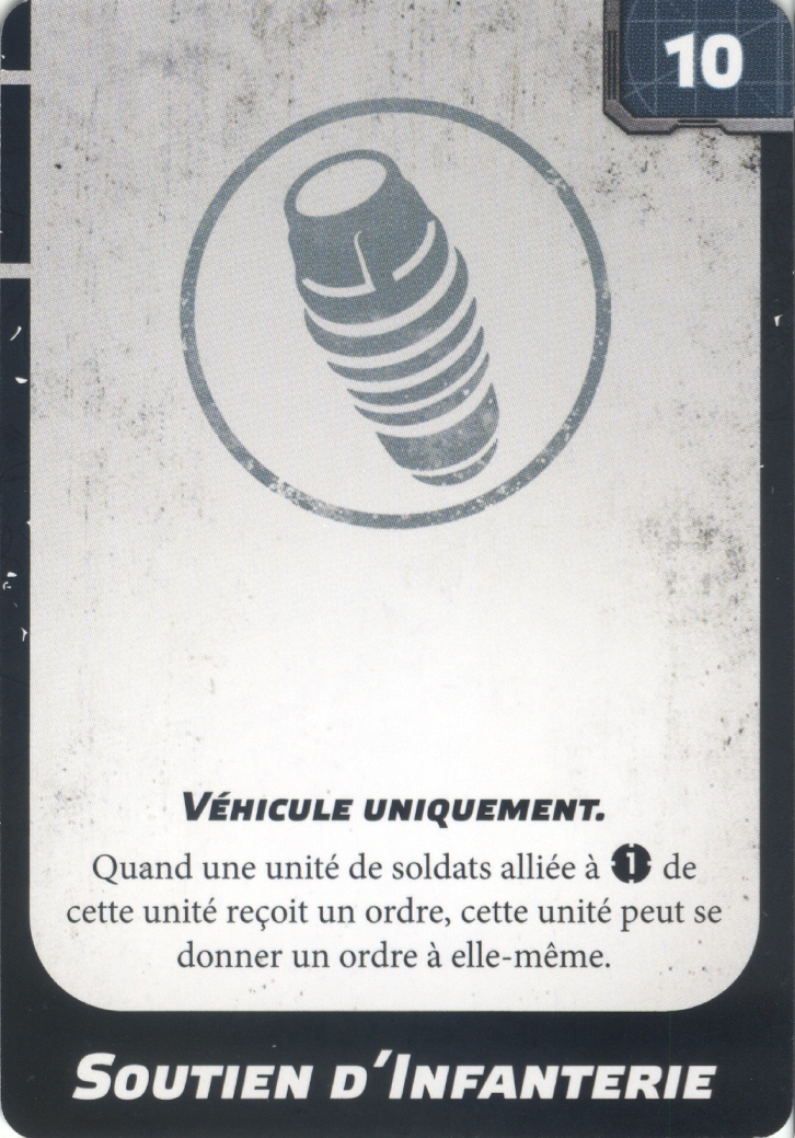 Soutien d'Infanterie (Infantry Support), carte d'amélioration Upgrade Card Pack 2 Star Wars Legion