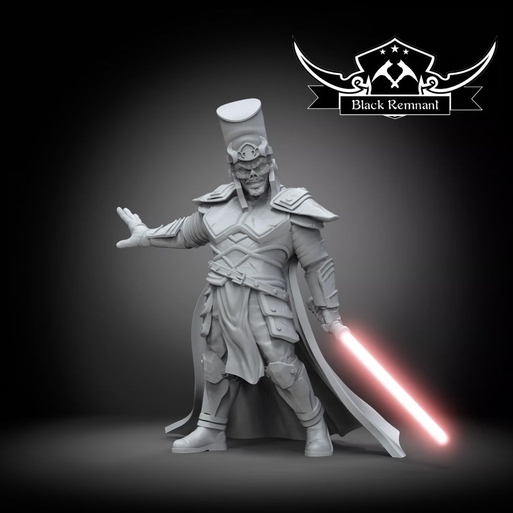 Figurine de seigneur Sith imprimée en 3D, fichier STL Black Remnant pour Star Wars Legion