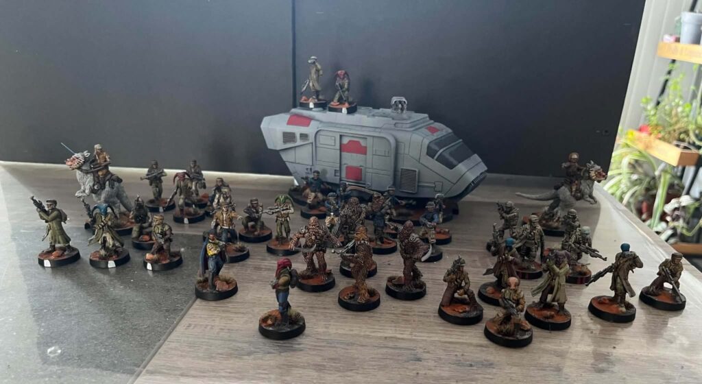 Liste Lando Star Wars Legion de ConSansGain : ses figurines peintes, Tauntauns, camion A-A5, Wookiees et Lando