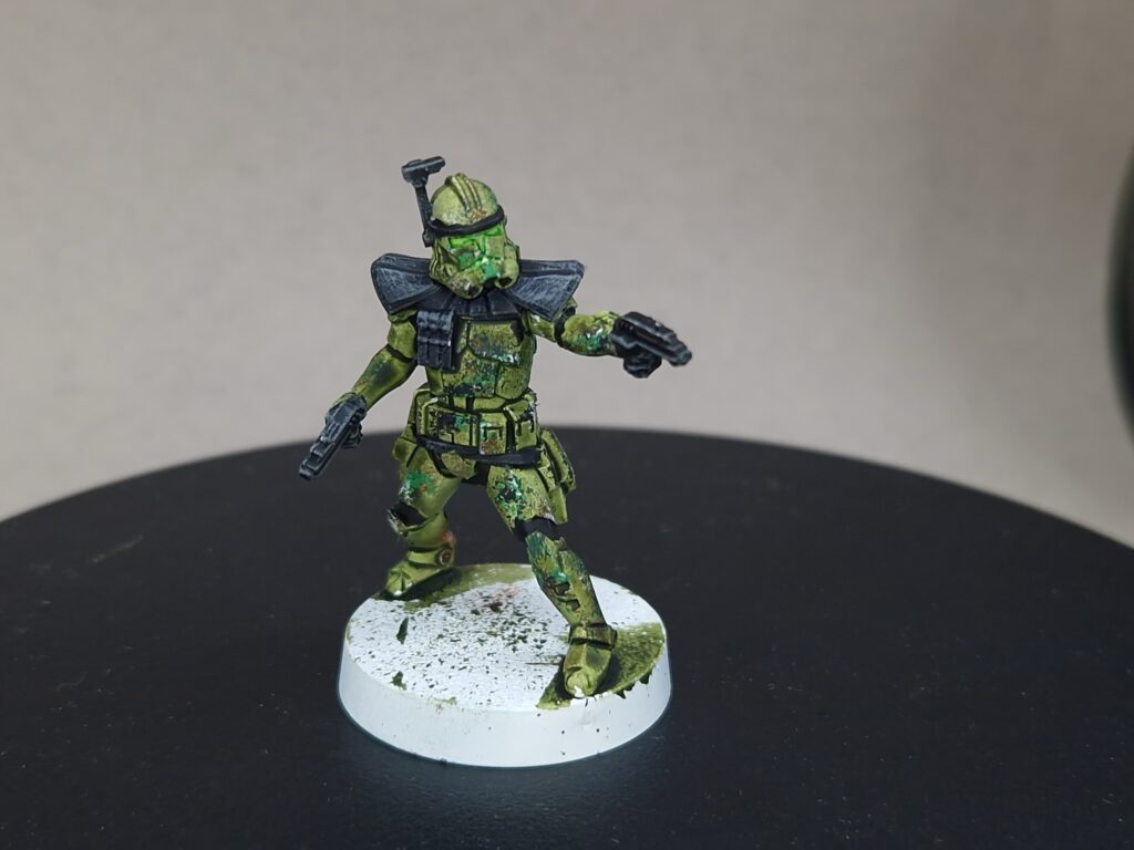 ARC trooper en camouflage de la 41e, vue rapprochée du résultat